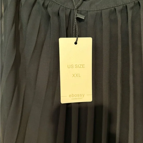 Boss Black Pleated A-Line Maxi Skirt - Picture 2 of 2